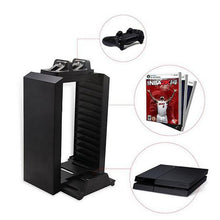 Load image into Gallery viewer, Multifunctional Storage Stand For PlayStation 4 - Black
