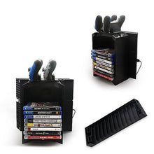 Load image into Gallery viewer, Multifunctional Storage Stand For PlayStation 4 - Black
