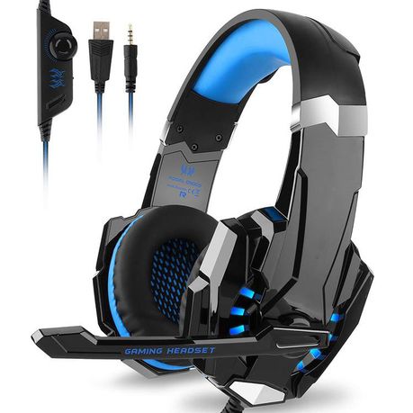 Raz Tech G9000 7.1 Gaming Headphone Computer Headset with Microphone-Blue Buy Online in Zimbabwe thedailysale.shop