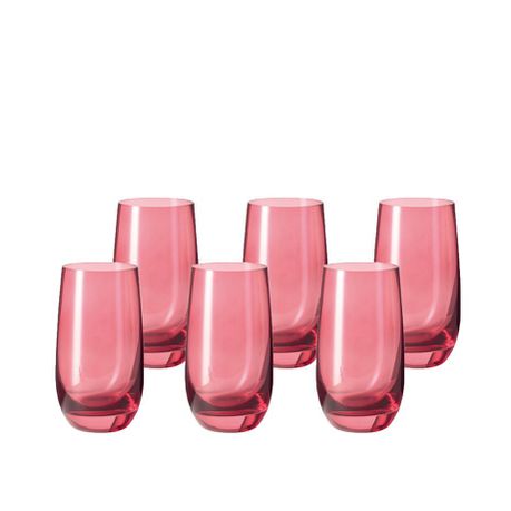 Leonardo Tall Drinking Glass Ruby Red SORA - Set of 6 Buy Online in Zimbabwe thedailysale.shop