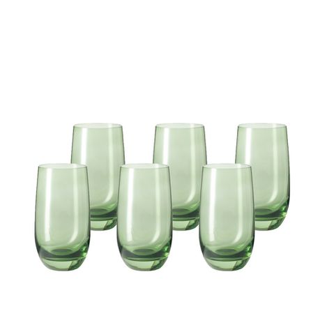 Leonardo Tall Drinking Glass Green SORA - Set of 6 Buy Online in Zimbabwe thedailysale.shop