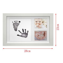 Load image into Gallery viewer, Contactless Ink Baby&#39;s Handprint Picture Frame - White
