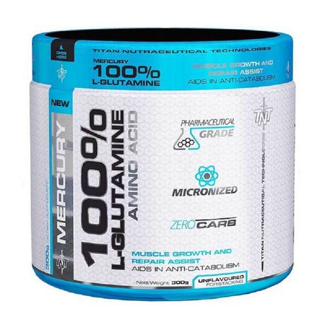 TNT Mercury 100% L-Glutamine Amino Acid - 300g Buy Online in Zimbabwe thedailysale.shop