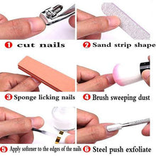 Load image into Gallery viewer, Polishing Manicure Peeling Cutting 10 in 1 Nail Art Tool Set
