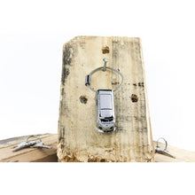 Load image into Gallery viewer, TROIKA Keychain with LED Light Chrome VW Bus Light Bulli T1 1962
