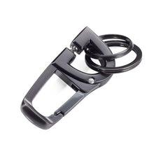 Load image into Gallery viewer, TROIKA Keyring Carabiner with Innovative Click Mechanism D-CLICK
