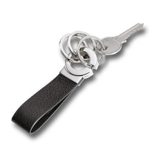 Load image into Gallery viewer, TROIKA Key-Click Leather Valet Keychain with Innovative Click Mechanism
