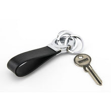 Load image into Gallery viewer, TROIKA Key-Click Leather Valet Keychain with Innovative Click Mechanism
