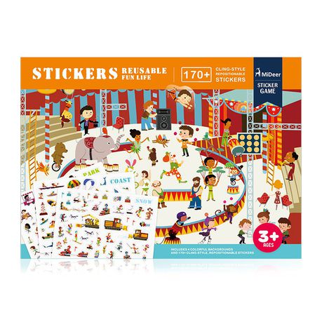 Mideer Reusable Stickers - Fun Life