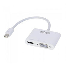 Load image into Gallery viewer, Astrum Full HD Mini Display Port to HDMI + VGA Active Adapter
