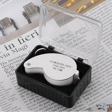 Load image into Gallery viewer, 40 x 25mm Jewellers Loupe Magnifier Magnifying Eye Glass - White
