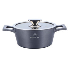 Load image into Gallery viewer, Herenthal 28 cm Greblon C3+ Non-Stick Coating Shallow Pot - Silver
