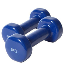 Load image into Gallery viewer, Justsports Vinyl Dumbbell Pair - 1kg
