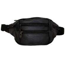 Load image into Gallery viewer, Fino Genuine Leather Moon Bag with 7 Pockets - Black
