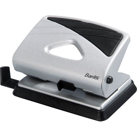 Bantex Medium Home 2 Hole Punch  - Silver