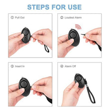 Load image into Gallery viewer, Killerdeals 130db Personal Safety Security Alarm Keyring - Black
