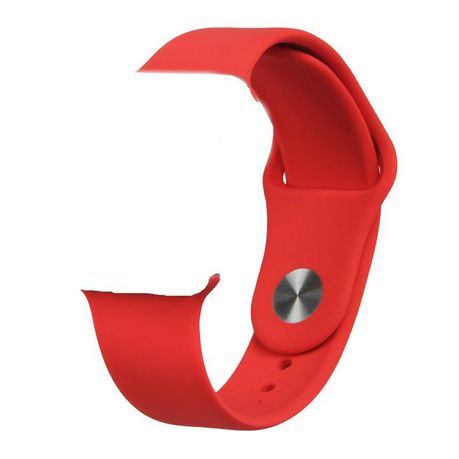 Silicon Strap for Apple Watch - Red (38mm or 40mm) Buy Online in Zimbabwe thedailysale.shop