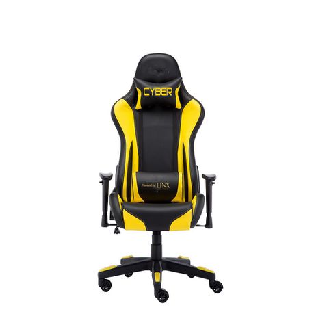 Linx Cyber Gaming & Office Chair - Black & Yellow Buy Online in Zimbabwe thedailysale.shop