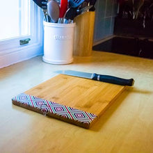 Load image into Gallery viewer, ALTA Bamboo Cutting Board with Pattern - Colour Stripes
