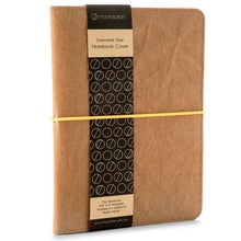 Load image into Gallery viewer, A5 Notebook Cover Brown Washable Craft Paper, Grey Felt Interior
