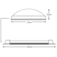 Load image into Gallery viewer, LED Batten Ceiling Light Natural White 36Watt Low Profile Wide Tube
