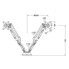 Load image into Gallery viewer, Flexispot F7DB Dual Screen Height Adjustable Monitor Arm Mount
