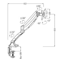 Load image into Gallery viewer, Flexispot F7B Single Screen Height Adjustable Monitor Arm Mount
