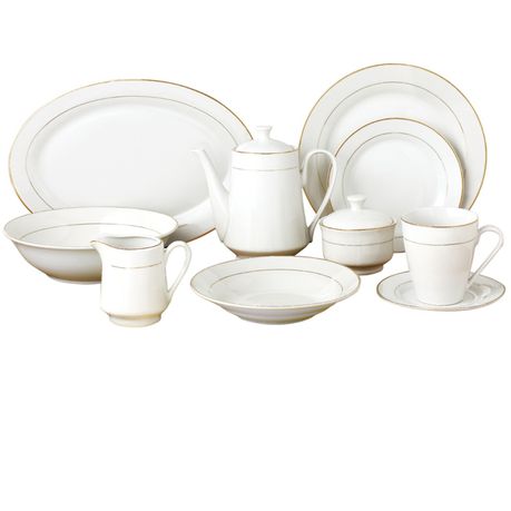 Lush Living - 47 Piece Porcelain Dinner Set