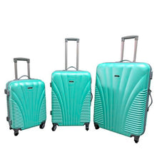 Load image into Gallery viewer, 3 Piece Blue Star Luggage Set - Applegreen
