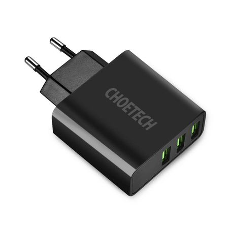 Choetech Triple USB Wall Charger - C0027 Wall Charger Buy Online in Zimbabwe thedailysale.shop