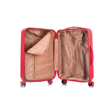 Load image into Gallery viewer, Hazlo 3 Piece Trolley ABS Hard Luggage Bag Set - Red
