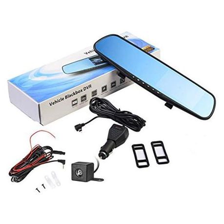 Rearview Mirror Dual Channel DVR Camera Recorder Dash Cam Buy Online in Zimbabwe thedailysale.shop