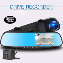 Load image into Gallery viewer, Rearview Mirror Dual Channel DVR Camera Recorder Dash Cam
