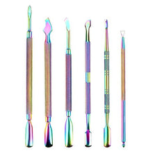 Load image into Gallery viewer, 6 Piece Double Head Dead Skin Push Nail Manicure Auxiliary Tool Set
