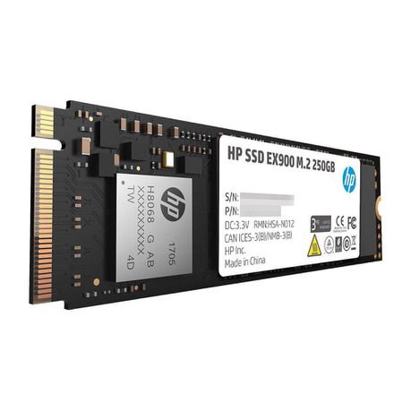 HP EX900 250GB M.2 PCI-e 3.0 x 4 NVMe 3D NAND Internal Solid State Drive Buy Online in Zimbabwe thedailysale.shop