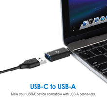 Load image into Gallery viewer, Rankie Adapter USB C Hi-Speed USB Type-C to USB-A 3.0, 2-Pack, Black
