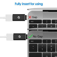 Load image into Gallery viewer, Rankie Adapter USB C Hi-Speed USB Type-C to USB-A 3.0, 2-Pack, Black
