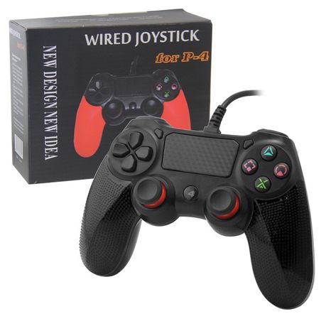 Wired Game Controller For PS4 Black Buy Online in Zimbabwe thedailysale.shop