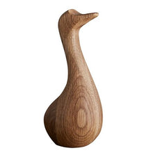 Load image into Gallery viewer, VAGNBYS Decorative Wooden Sculpture - The Ugly Duckling Oak 10cm
