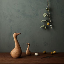 Load image into Gallery viewer, VAGNBYS Decorative Wooden Sculpture - The Ugly Duckling Oak 10cm
