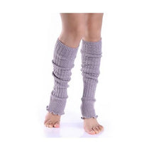 Load image into Gallery viewer, Leg Warmers Soft Black &amp; Grey
