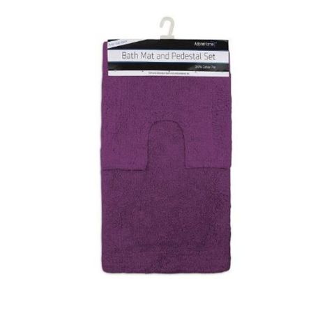 2 Piece Anti-Slip Bathmat Set - Purple Buy Online in Zimbabwe thedailysale.shop