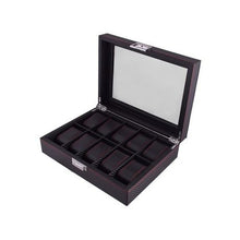 Load image into Gallery viewer, Marco (10-Slot)  Carbon Fibre Design Watch Box - Unisex Organizer
