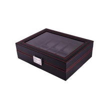 Load image into Gallery viewer, Marco (10-Slot)  Carbon Fibre Design Watch Box - Unisex Organizer
