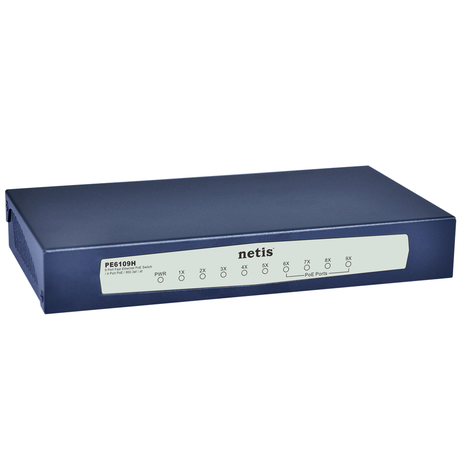 Netis 9 10/100Mbps Auto-Negotiation RJ45 ports; 4PoE function