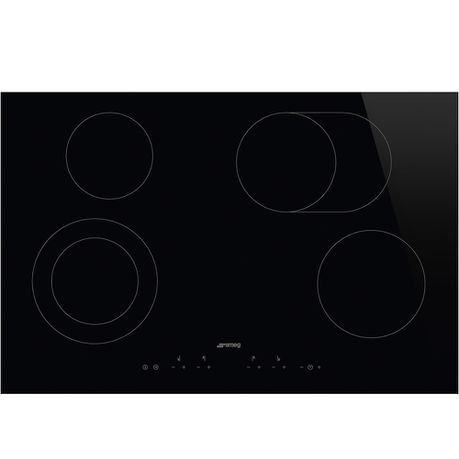 Smeg 77cm Black Glass with Straight Edge Ceramic Hob - SE384EMTD Buy Online in Zimbabwe thedailysale.shop