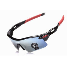 Load image into Gallery viewer, Polarized Sunglasses (UV400) - Unisex - Black &amp; Red
