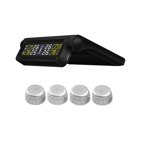 T680 4 Wheel Solar Tyre Pressure Monitoring System-External Sensors Buy Online in Zimbabwe thedailysale.shop