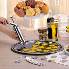 Load image into Gallery viewer, Biscuit Cutter Cookie Maker - Metal Biscuit Press
