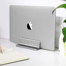 Load image into Gallery viewer, Adjustable Aluminum Vertical Desktop Laptop Stand
